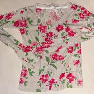 Aeropostale Women's Floral‎ Cardigan